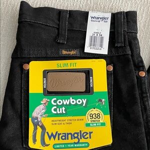 Wrangler Black Cowboy Slim Fit Jeans